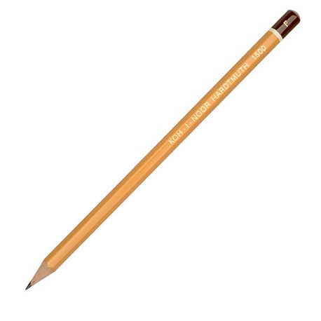 Карандаш чернографитный KOH-I-NOOR 1500 F заточенный шестигранный