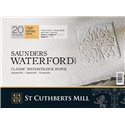 Акварельная бумага Saunders Waterford Rough White 300 г/м, 4 рваных края 56х76 см