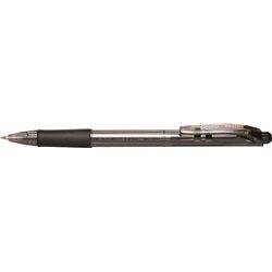 Шариковая ручка автомат.PENTAL FINE Line матовый корпус, черный стержень, 0.7 мм