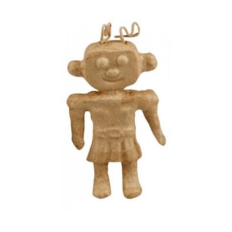 Девочка- робот/ папье-маше/ 6,5х2х14 см