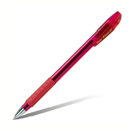 Шарик. ручка Feel it!, металлич. наконечник, 3-х гранная зона захвата,красный стержень,1.0мм
