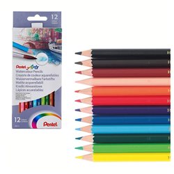 Цветные карандаши акварельные Colour pencils, 12 шт.