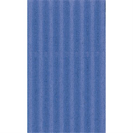 Картон цв. гофриров. средний. 300г/м, 50х70 см /Синий