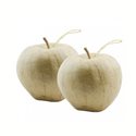 Набор из 2 яблок/ папье-маше/ Диаметр 8х7,5 см
