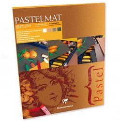 Склейка PASTEL MAT 30х40, 12 л. 4 цв./ пастельн.грунтов. бумага 360 гр