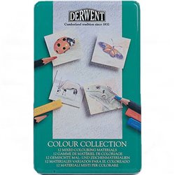 Набор "Colour Collection" /цв.карандаши,пастель /12 шт в мет.кор.