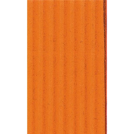 Картон цв. гофриров. мелкий. 230г/м, 50х70 см /Оранжевый.