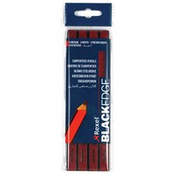 Плотницкий карандаш "Blackedge" средний /4 шт/в блистере