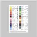 Лефлет Colour Chart Derwent / выкраска