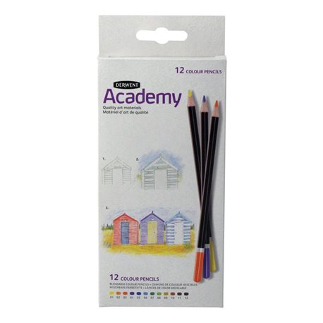 Набор цветных карандашей "Academy" /12цв. в картоне