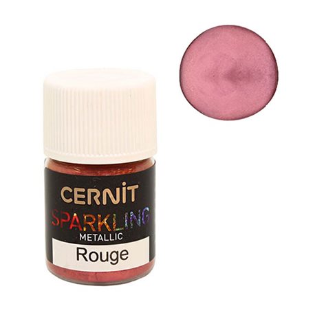 Пудра Cernit Красный металлик для полимерных масс, 3 гр