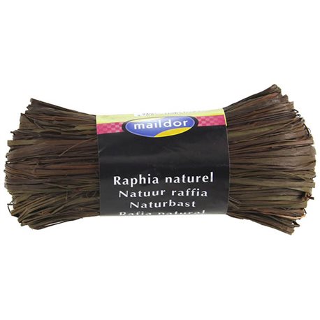 Бечевка из пальмового лыка RAFIA (натур)/ для подарочн. упаковки/Шоколад