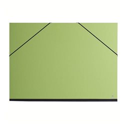 Папка для хранения работ 52х72/ картон, с резинк./ зеленая