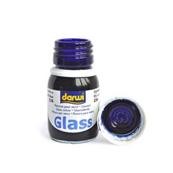 Краска по стеклу Darwi Glass Синяя темная 30 мл