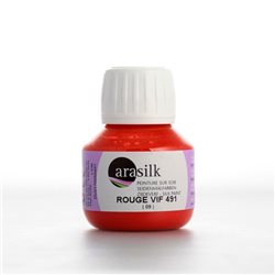 Краска для росписи шелка Dupont Arasilk/ Ярко-красный