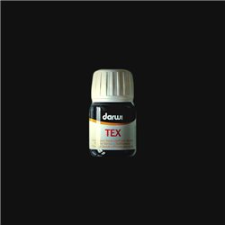Нерастекающаяся краска по светлым тканям Darwi Tex/ Черная