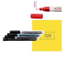 Желтый темный, Акриловый маркер DARWI Acryl Opak наконечник 3мм