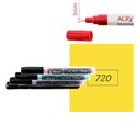 Желтый темный, Акриловый маркер DARWI Acryl Opak наконечник 2мм