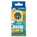 Высокопигментные цветные карандаши 6 цв. Lyra SuperFerby