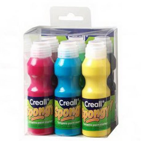Набор гуаши Creall Havo 6цв х70 мл (основн.цвета) в бутылочках со спонжами