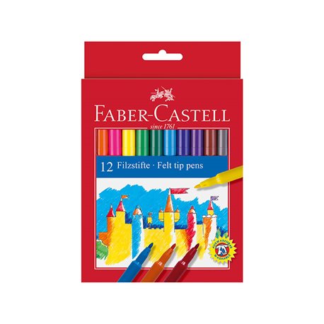 Фломастеры в наборе Замок Faber Castell 12 цв.