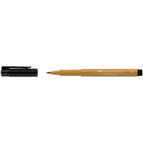 Капиллярная ручка PITT ARTIST PEN BRUSH, зелено-золотой