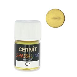 Пудра Cernit Золотой металлик для полимерных масс, 5 гр