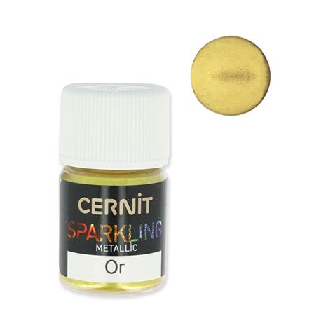 Пудра Cernit Золотой металлик для полимерных масс, 5 гр