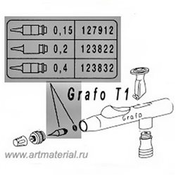 Сопло в сборе 0,2 для для Evo/Focus/Grafo Colani
