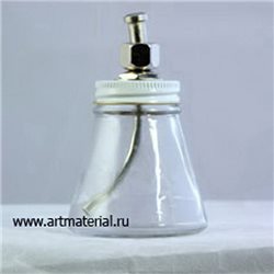 Банка стекл. в сборе с сифоном 88мл. для Paasche AU, AUTF