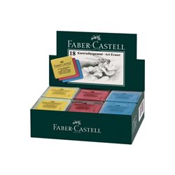 Ластик-клячка Faber-Castell цвета в ассорт. в индивидуальной упаковке