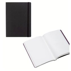 Ноотбук черный с резинкой А5, 80 листов 85 г/м2