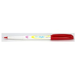 Ручка с пластиковым пером Stylo красные чернила на водной основе 0,4 мм