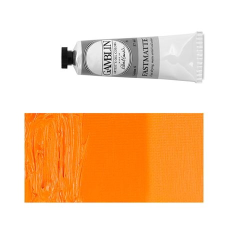 Алкидно-масляная краска Gamblin FM Кадмий оранжевый, матовая, быстросохнущая