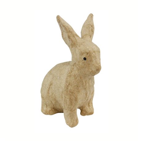 Кролик/ папье-маше/ 4,5х7,5х10,5 см