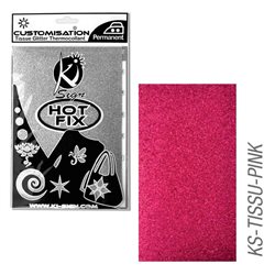 Пленка цветная для создания термопереносимого рисунка на ткань/ розовый глиттер,15х20 см