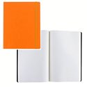 Ноотбук оранжевый с резинкой А5, 80 листов в матречную точку 85 г/м2