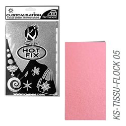 Пленка цветная для создания термопереносимого декора на ткань/ Розовый велюр ,15х20 см