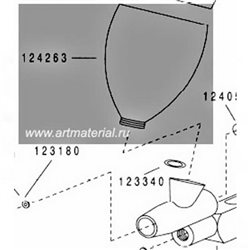 Бачок металл.15мл для Colani
