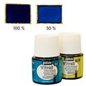 Краска лаковая по стеклу и металлу Pebeo Vitrail/Синий темный 45 мл