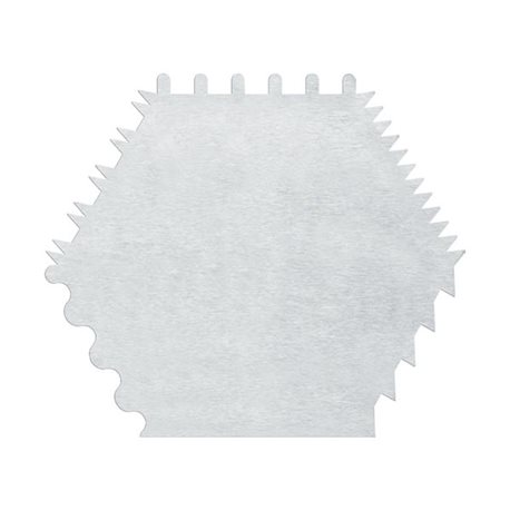 Гребенчатый шпатель/скребок гибкий, большой 06А