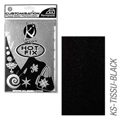 Пленка цветная для создания термопереносимого рисунка на ткань/ глиттер черный ,15х20 см