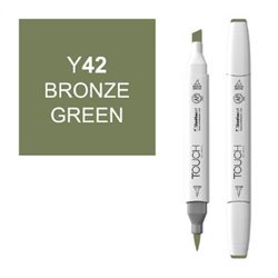 Маркер TOUCH BRUSH 042 зеленая бронза Y42
