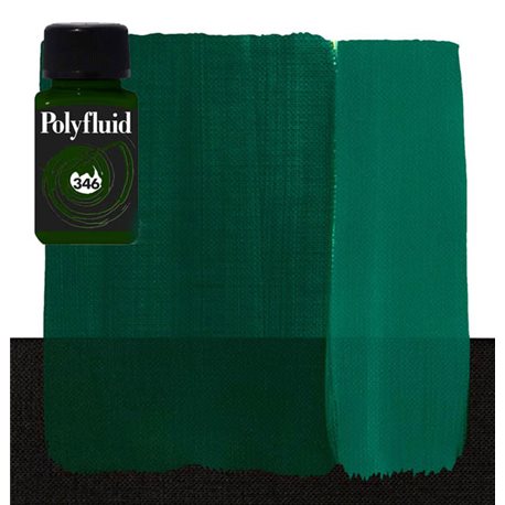 Краска акриловая "Polyfluid" / Зеленый темный