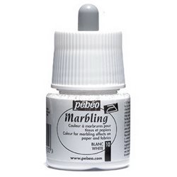 Краска Marbling для техники ЭБРУ/ 45 мл/ белый