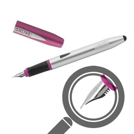 Перьевая ручка Switch металлик/ розовый, перо М