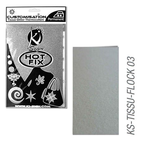 Пленка цветная для создания термопереносимого декора на ткань/ Серый велюр ,15х20 см