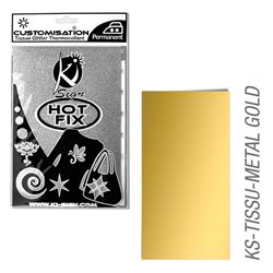 Пленка цветная для создания термопереносимого рисунка на ткань/ золотой металлик ,15х20 см