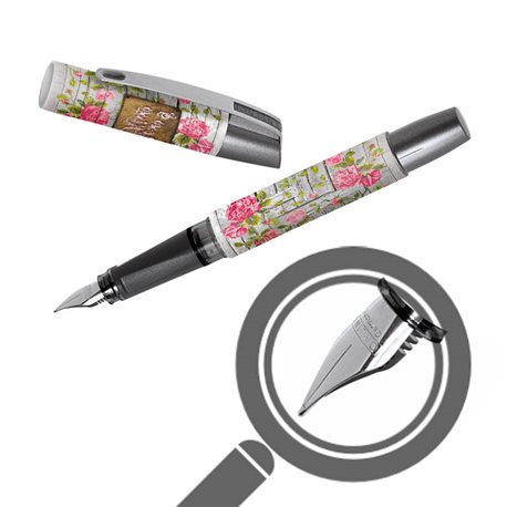 Перьевая ручка Campus II Романтичные розы, перо М, для девочек