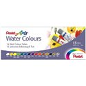 Акварель Pentel Water Colours, 15 цветов